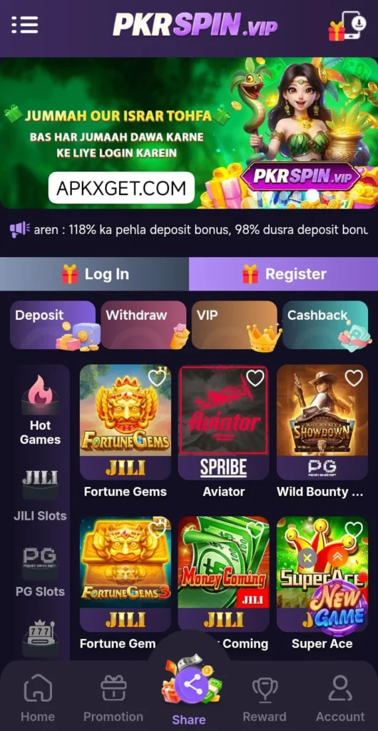 BEST EARNING APK PKR spin GAME IN 2026