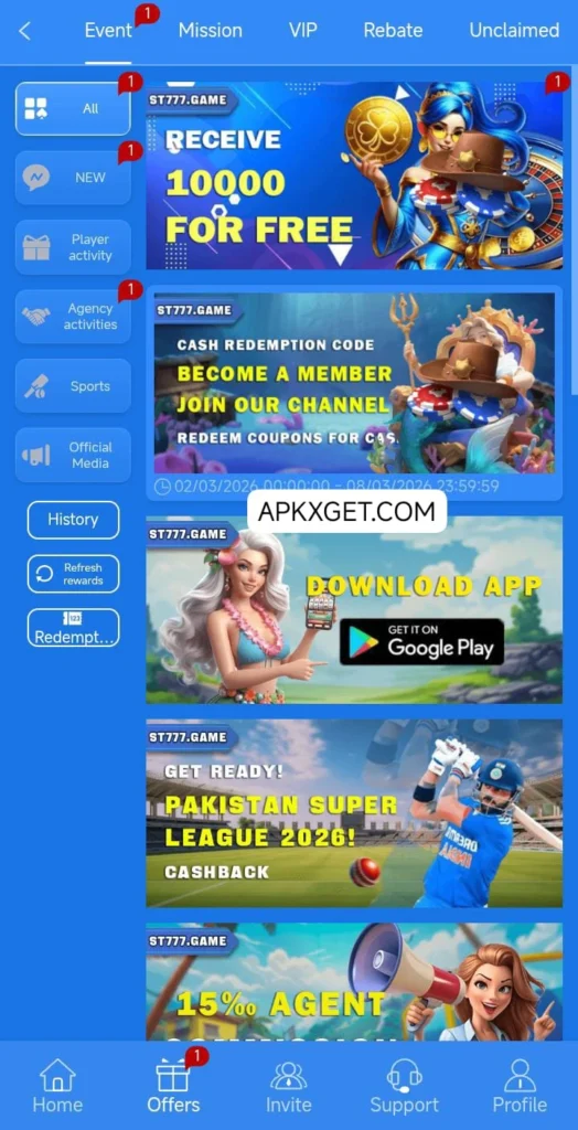 ST777 Game download Apk