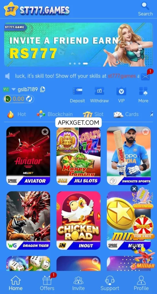 ST777 Game Download platform