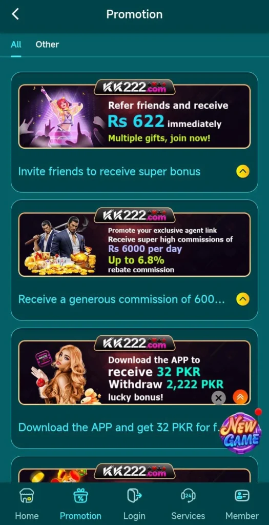 KK222 Game download Game