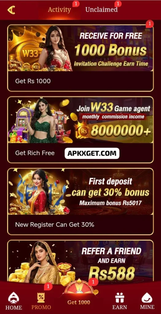 W33 game best earning platform in 2026