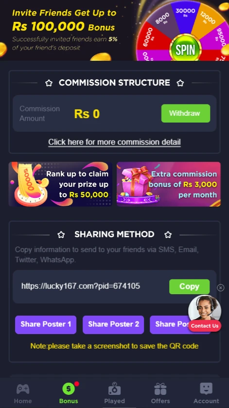 lucky167 Game best earning apk