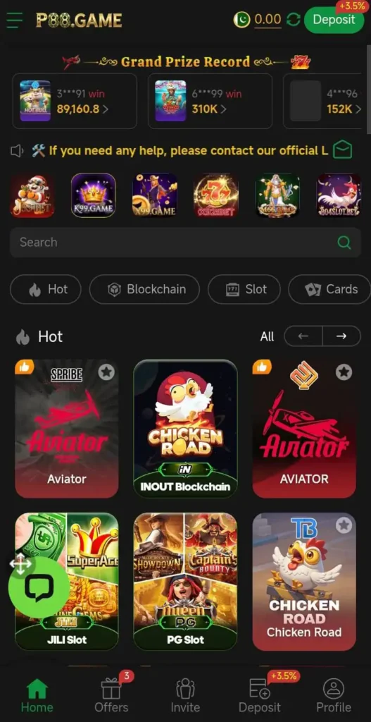 P88 game download Earning Apk