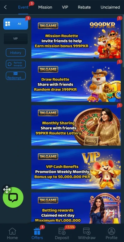 1M Game latest earning Apk