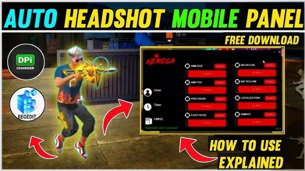 Auto Headshot Panel FF Mod Apk