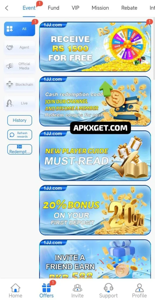 1JJ Bet game Apk 2026