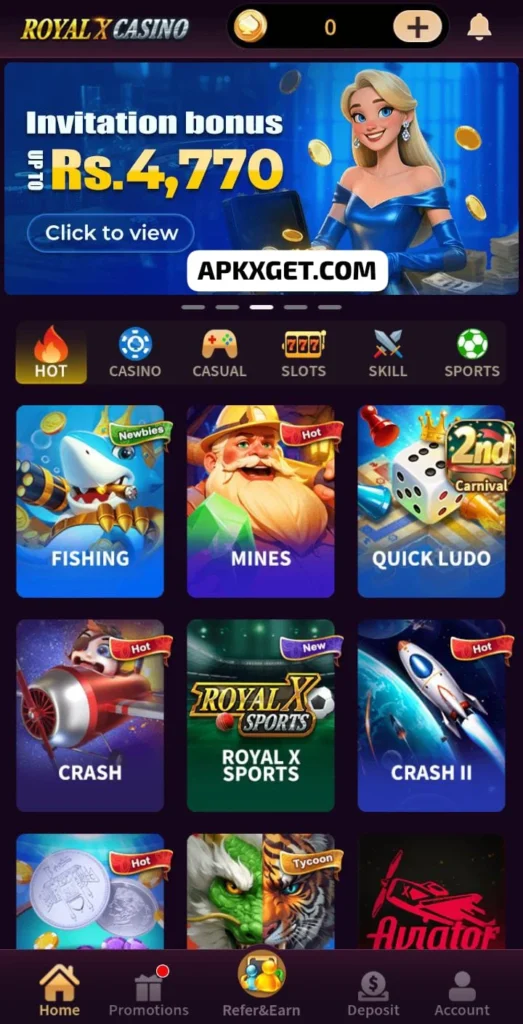Royal X Casino Game latest APK