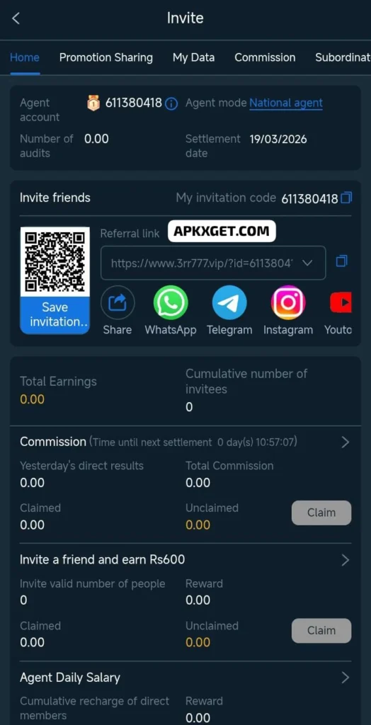 3RR777 Game New earning Apk