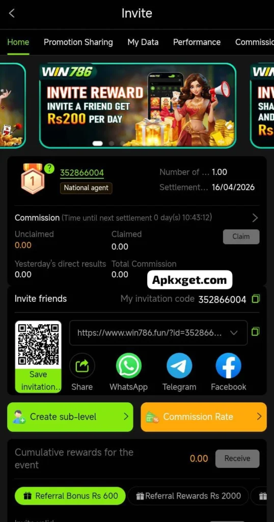 Win786 game new earning app