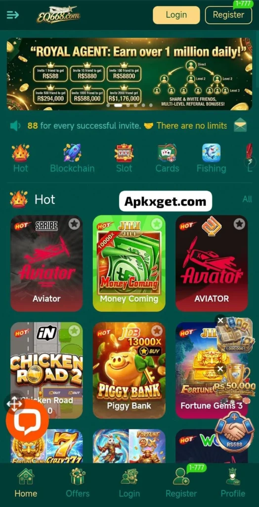 EQ668 Game latest earning apk