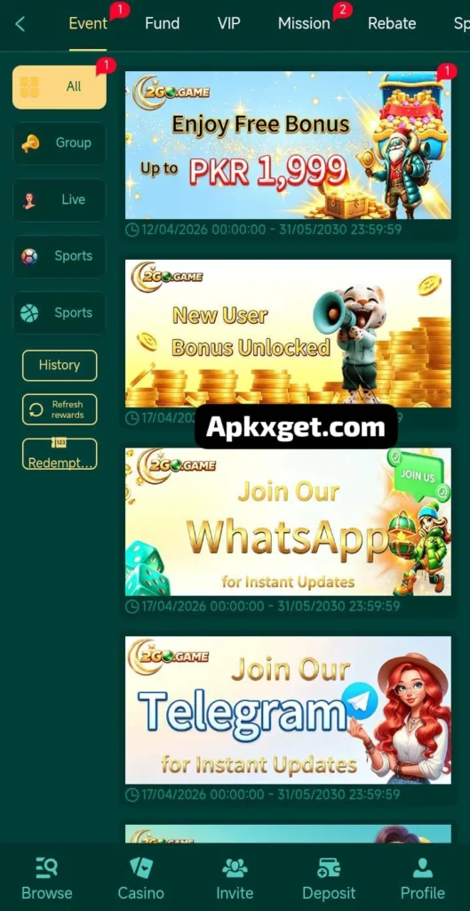 2Go Game Download App
