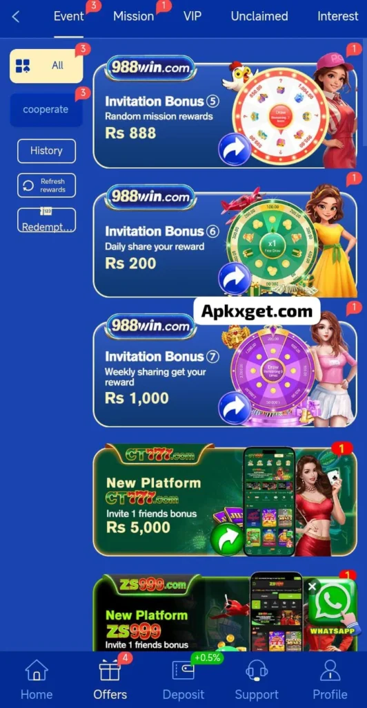 988Win Game earning apk
