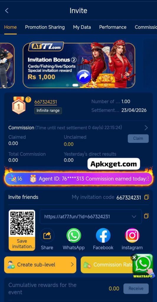 AT77 Game earning platform