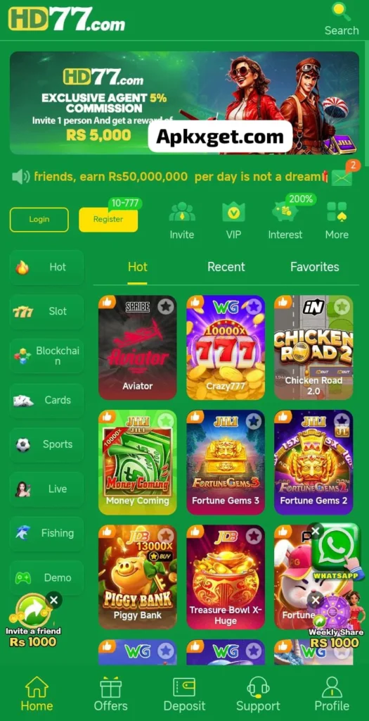 Hd77 game earning app in 2026